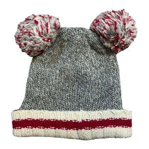 Canadiana Sock Knit Bear Hat